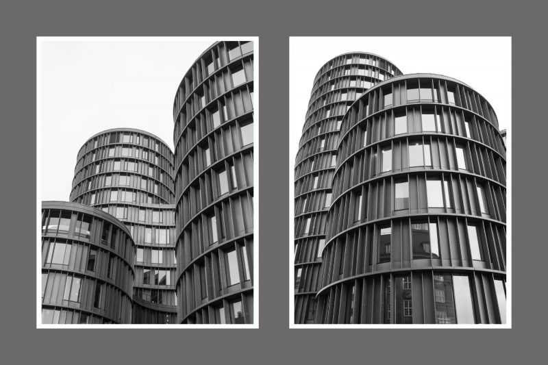 Axel Building Black and White Portrait Pair (Set 32)