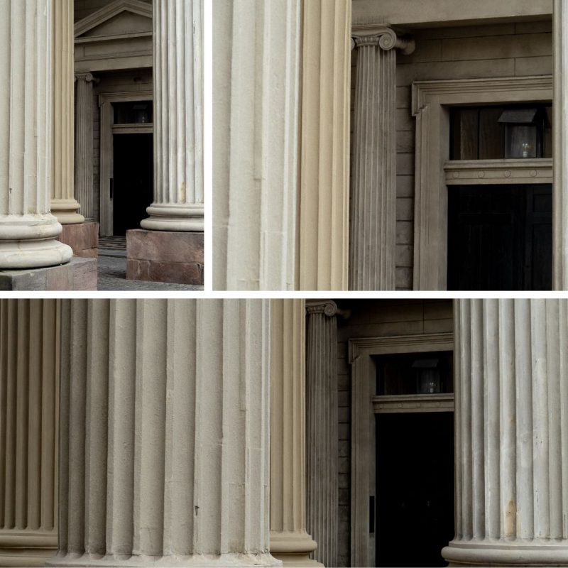 Brown / Cream Triplet: Copenhagen Columns (Set 38)