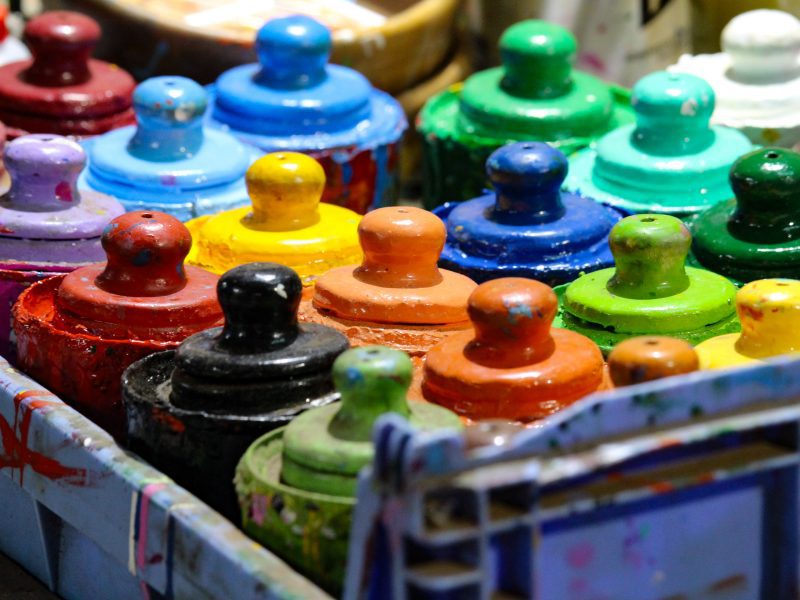 Colour Paint Pots (Print 47)