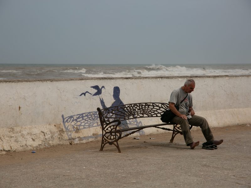 Therapy Room: Man on Bench (Print 33)