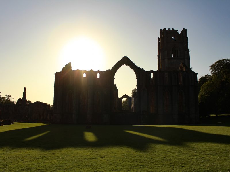 Fountains Abbey At Sunset (Print 35)