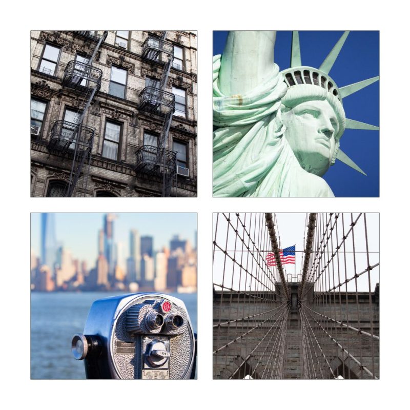 New York Colour Set of 4 (Set 48)