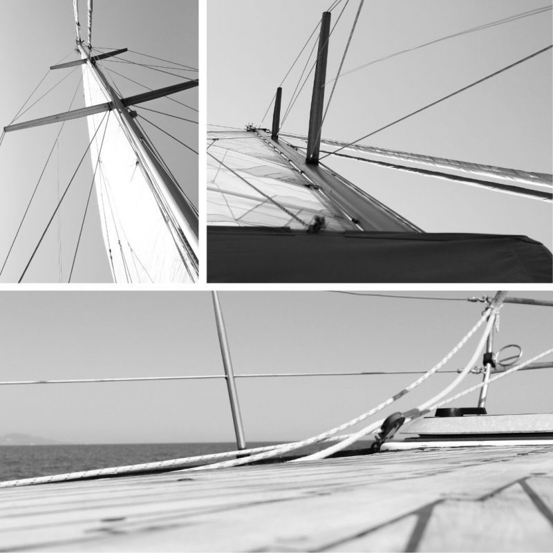 Black and White Sails Triplet (Set 26)