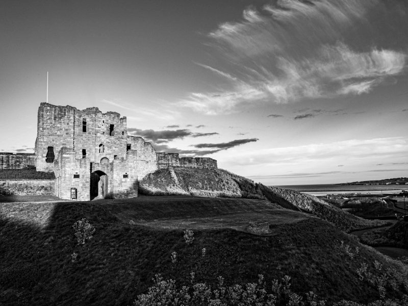 Tynemouth Castle Black & White (Print 371)