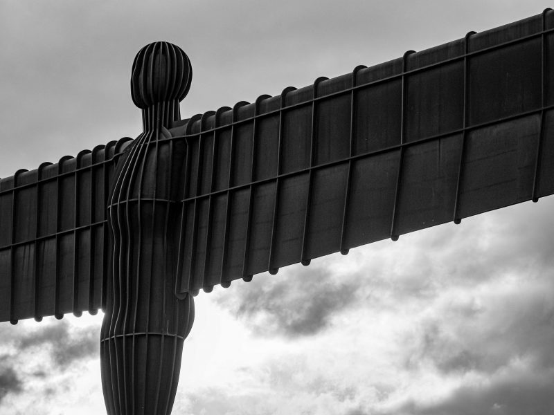 Angel of the North Right Wing Black & White (Print 373)