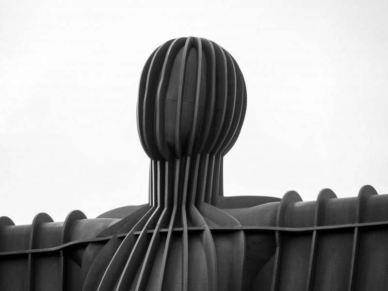 Angel of the North Head Black & White (Print 377)